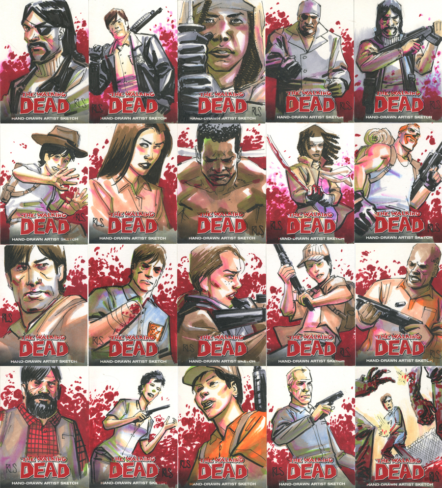 900x993 Walking Dead Sketch Cards - Sketch Cards