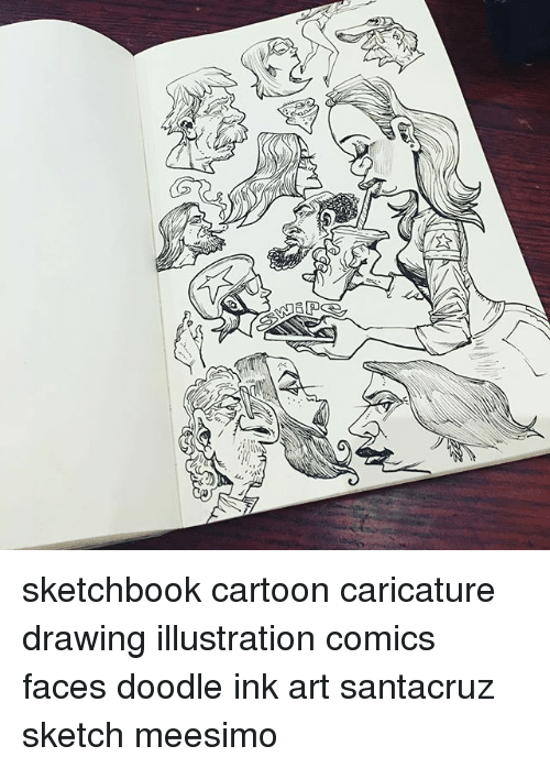 500x698 Sketchbook Cartoon Caricature Drawing Illustration Comics Faces - Sketch Cartoon Me