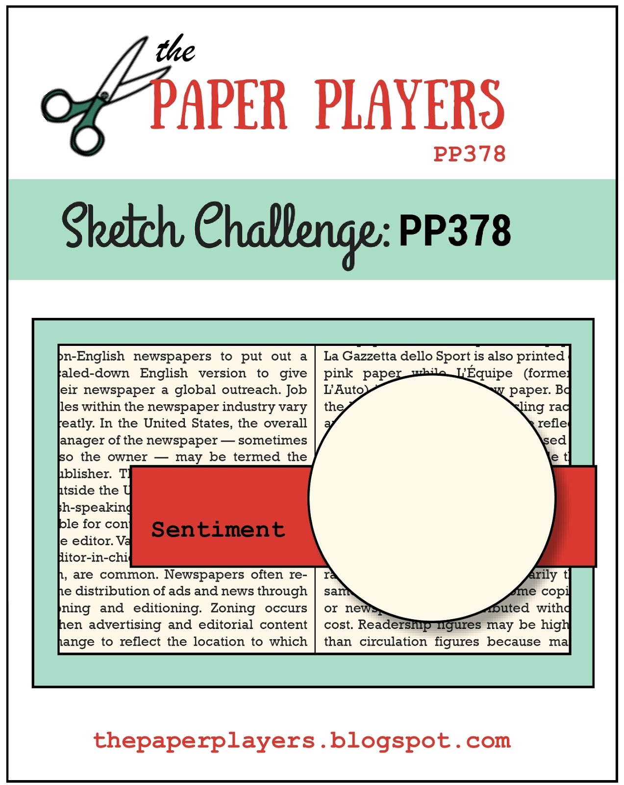 1273x1600 The Paper Players Pp378 - Sketch Challenge