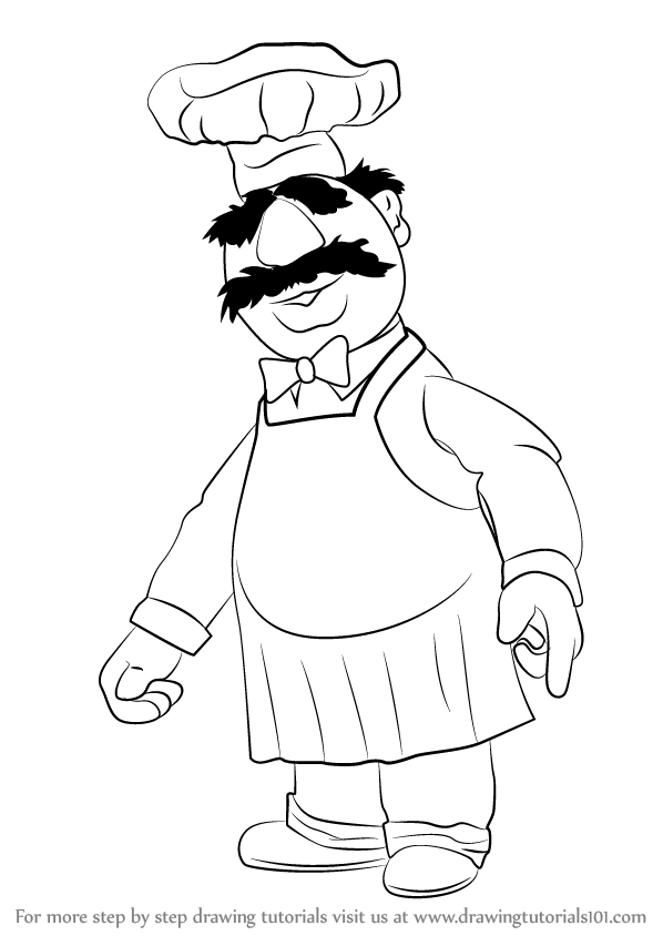 598x844 Chef Sketch Drawing Skill - Sketch Chef