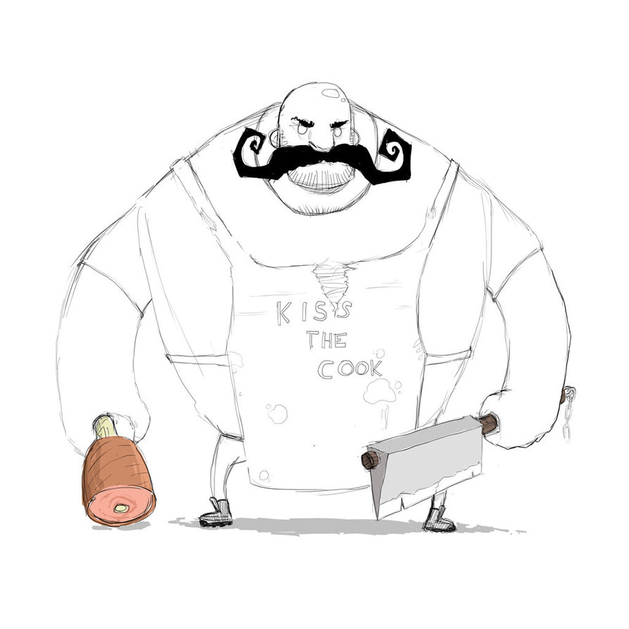 894x894 Chef Sketch By Troedder - Sketch Chef