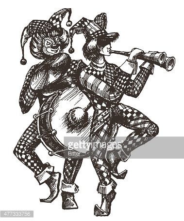 379x457 Clown, Circus, Festival, Fun On A White Sketch Stock Vectors - Sketch Circus