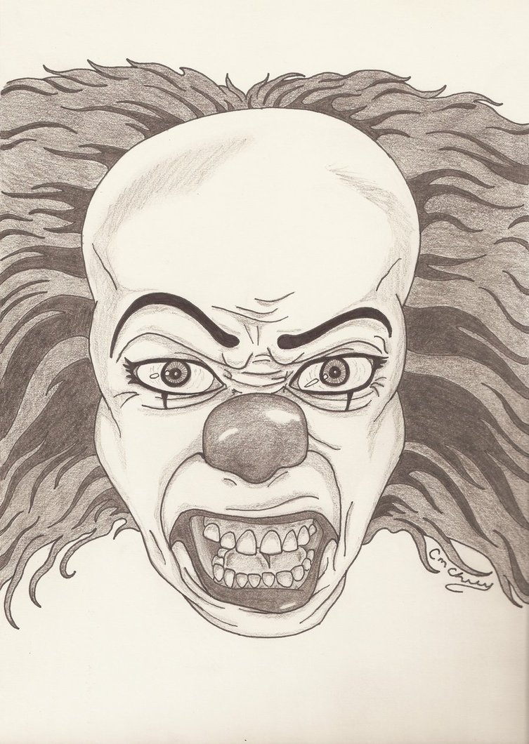 753x1060 Pennywise The Clown Sketch By Colemunrochitty - Sketch Clown