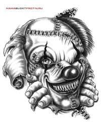 200x252 Resultado De Imagen De Sketch Clown Dark Tattoo - Sketch Clown
