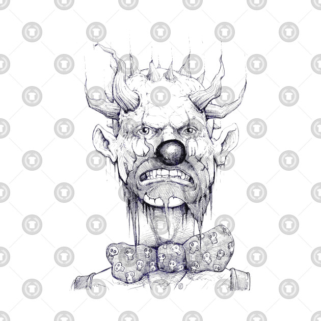 630x630 Clown Sketch - Sketch Clown