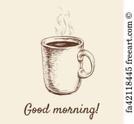 193x179 Free Art Print Of Art Sketch Coffee Cup Bubbles Hand Drawn. Art - Sketch Coffee