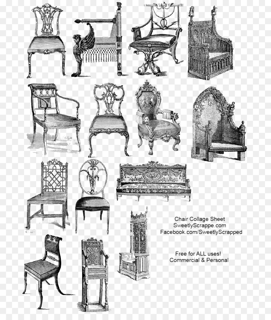 900x1060 Illustration Collage Sketch Chair Table - Sketch Collage