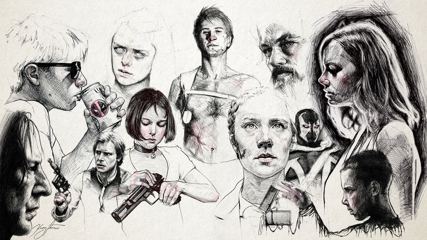 1400x788 Sketch Collage V2 On Behance - Sketch Collage