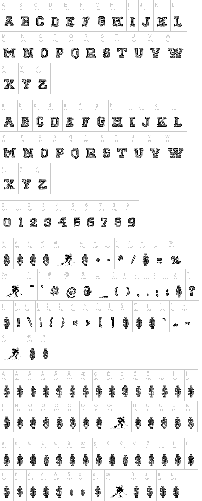 827x2046 Sketch College Font Scrapbooking - Sketch College Font