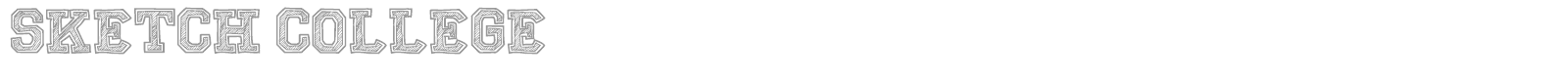 1600x80 Download Free Font Sketch College - Sketch College Font