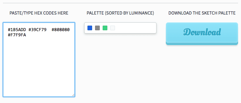 824x354 Hex To Sketch.palette The Sketch App Hub - Sketch Color Palette Plugin