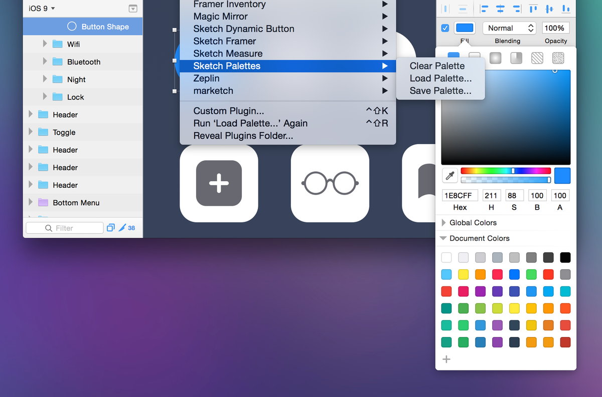 1200x793 Meng To On Twitter A Sketch Plugin That Lets You Save And Import - Sketch Color Palette Plugin