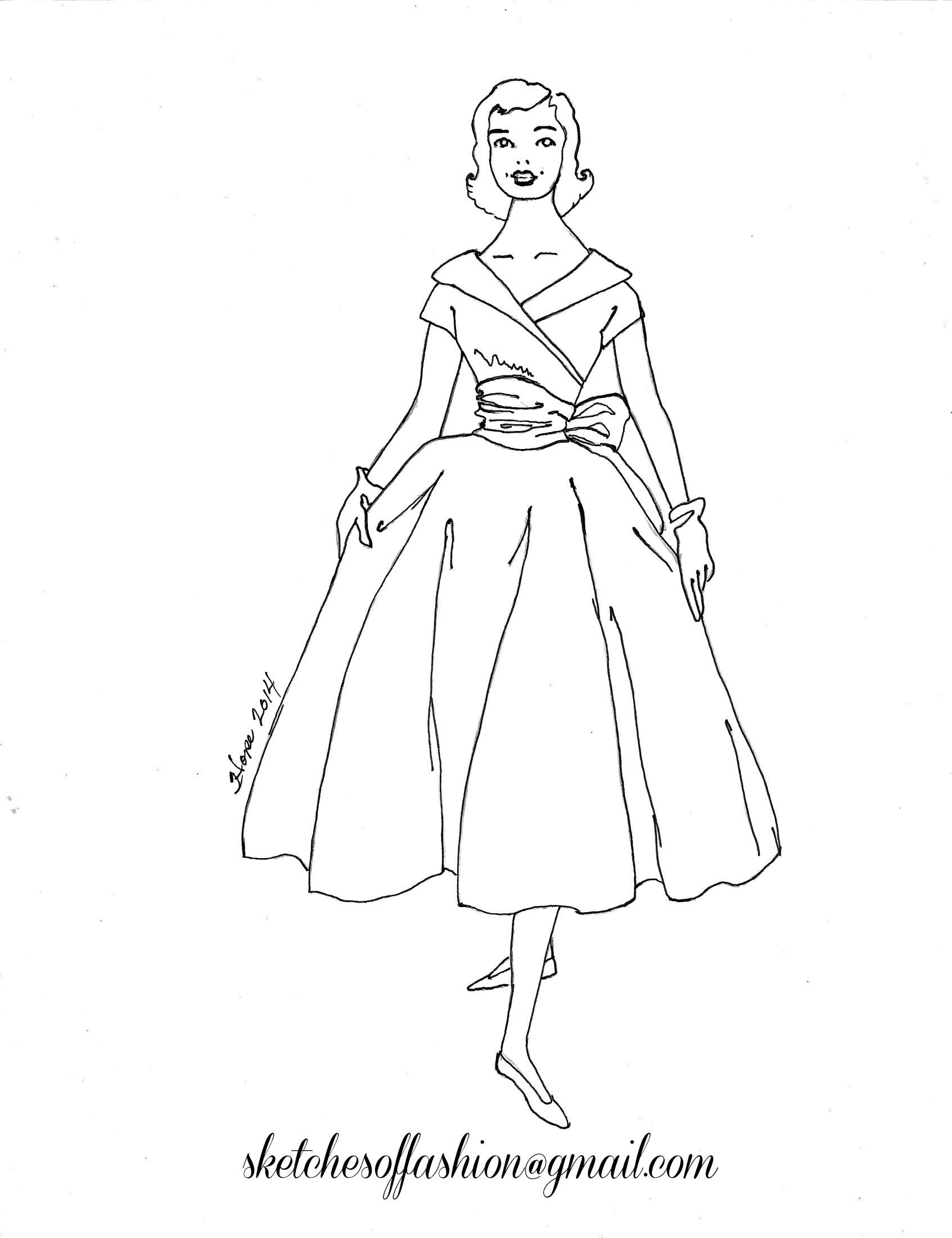 1693x2200 Fashion Design A Fashion Sketch Colouring Pages,fashion Design - Sketch Coloring Pages
