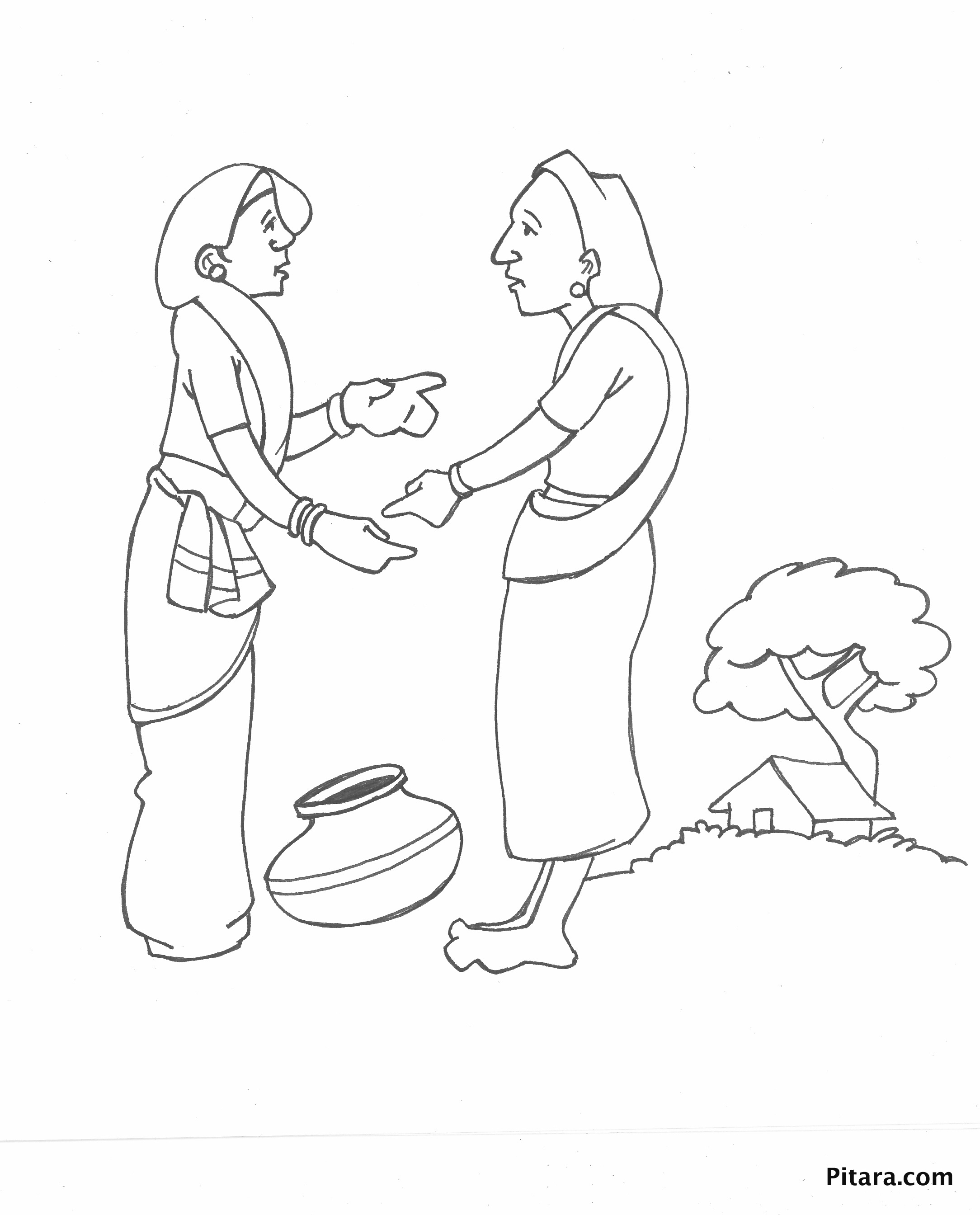 2168x2688 Sketch Of A Village Man Sketch Of A Village Man Indian Village - Sketch Coloring Pages