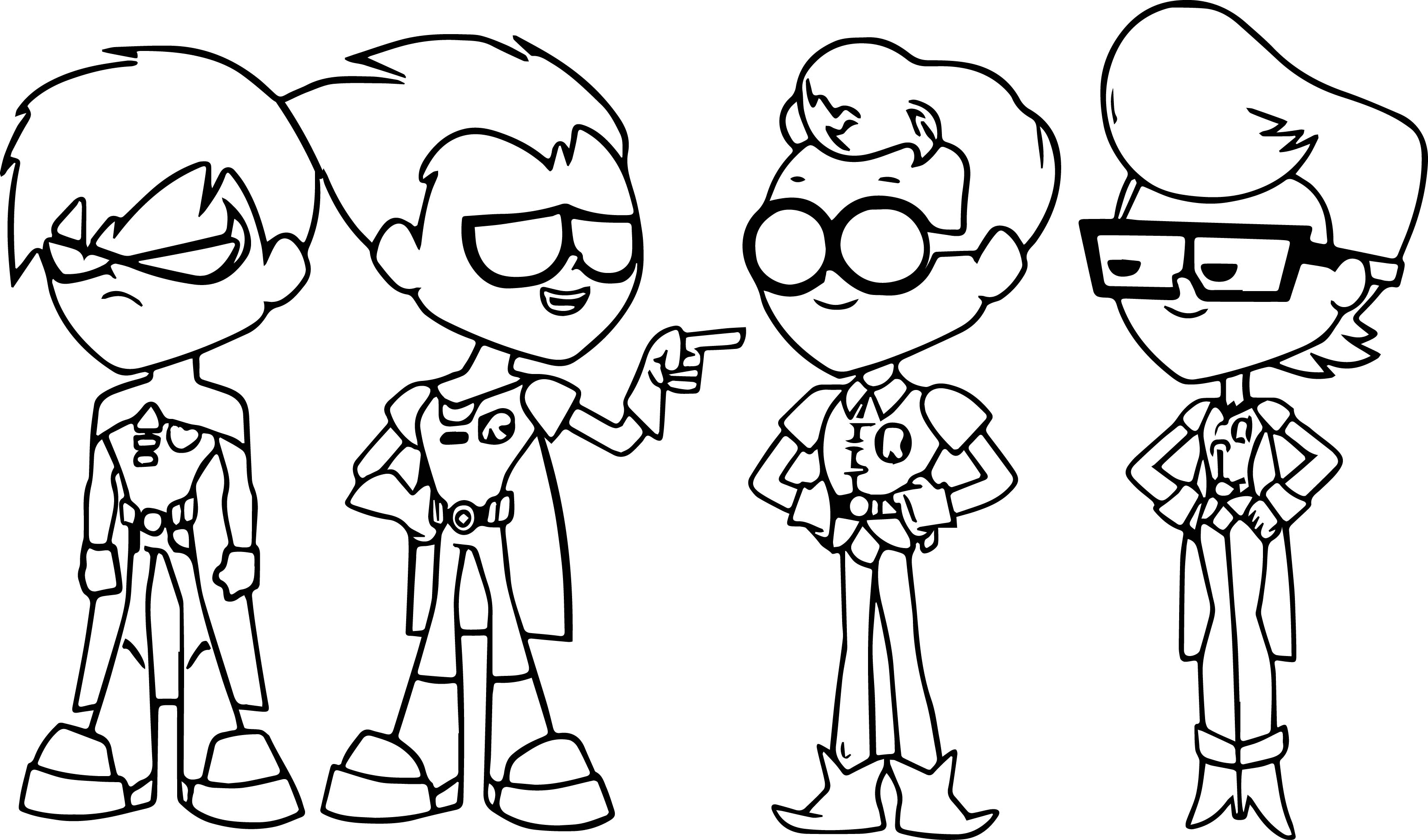 3305x1945 Teen Titans Go Coloring Pages Sketch Coloring - Sketch Coloring Pages