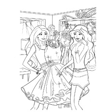 230x230 Top 50 Free Printable Barbie Coloring Pages Online - Sketch Coloring Pages