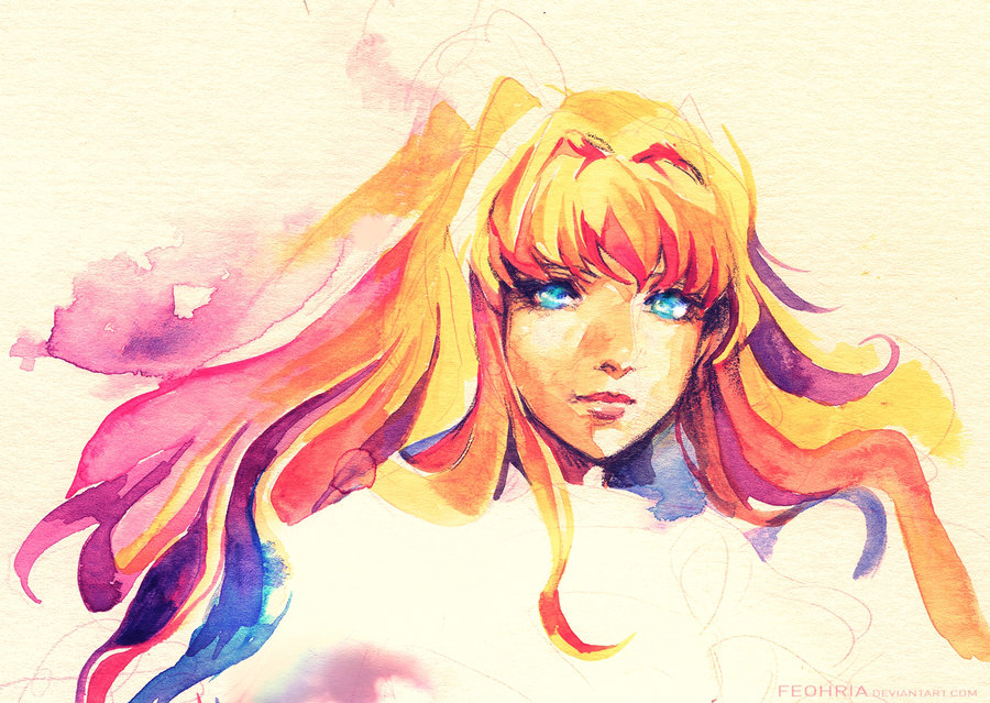 900x639 Sheryl Water Colour Sketch By Pearlpencil - Sketch Colour