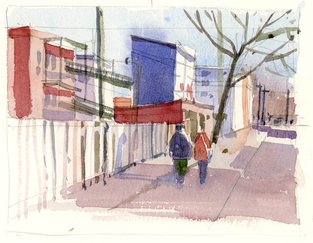 1000x777 Colour Sketch For Walkway The Sketchbook - Sketch Colour