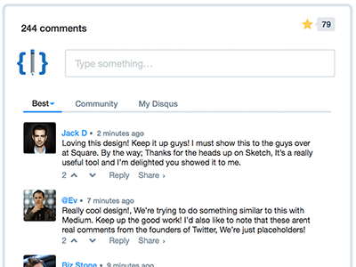 400x300 Disqus Comments System Sketch Freebie - Sketch Comments