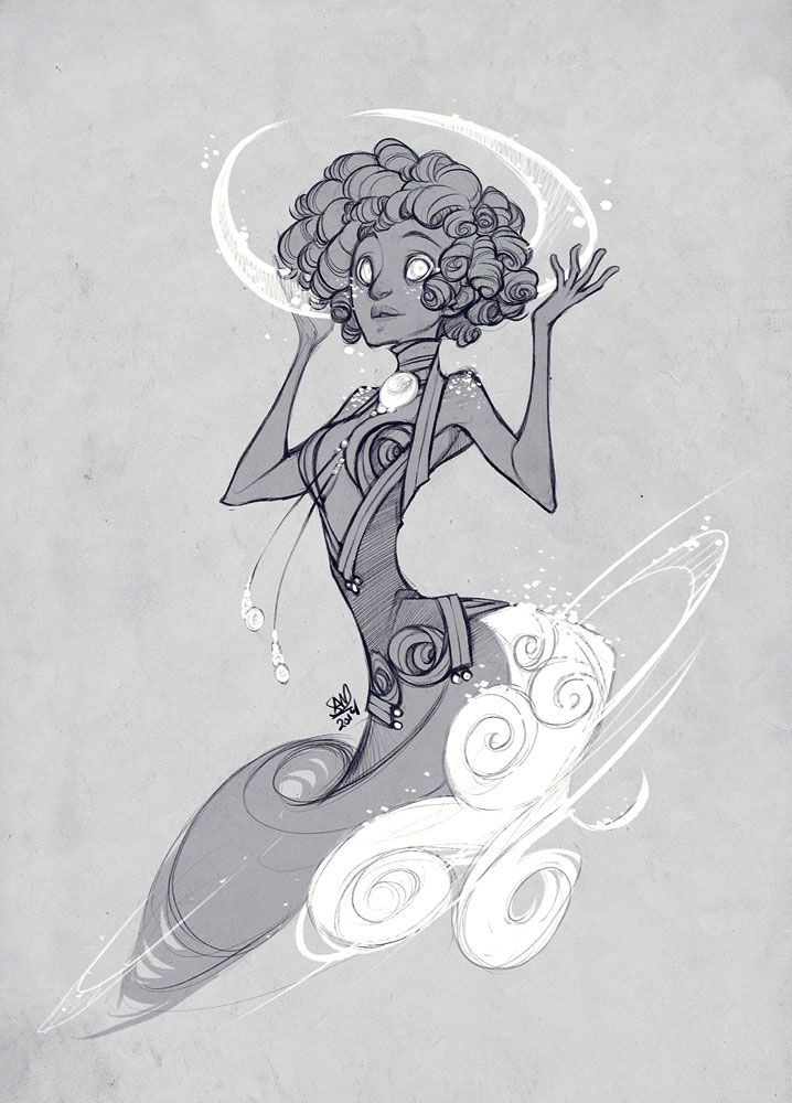 718x1000 Sketch Commission Royal Jelliefish By Sambees - Sketch Commission