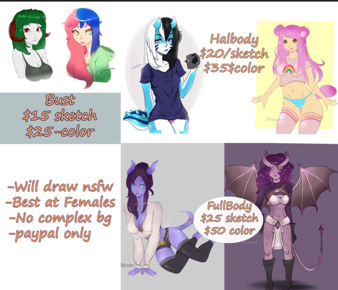 1080x926 Commission Prices And Samples - Sketch Commission Prices
