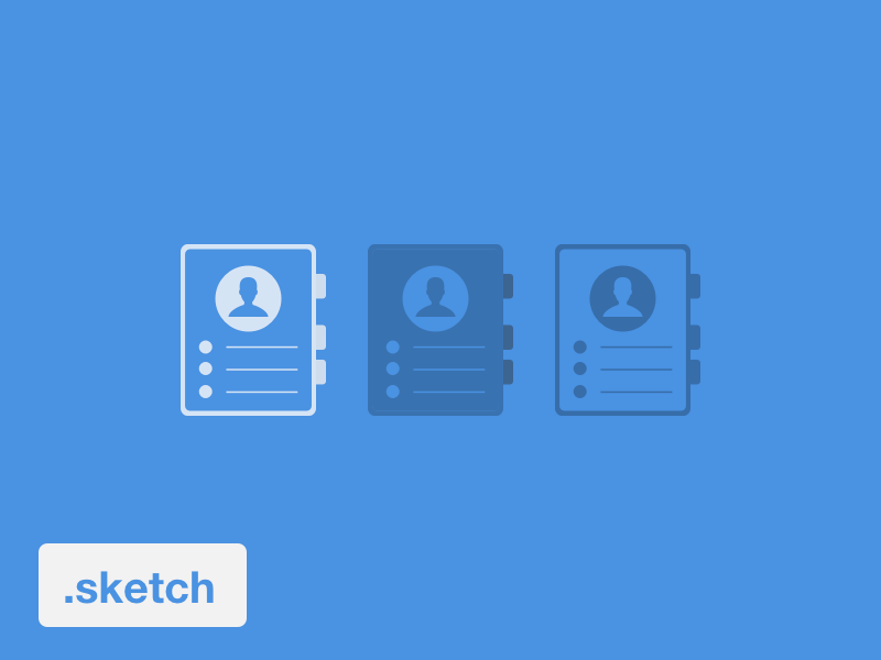 800x600 Contact Icon Sketch Freebie - Sketch Contact