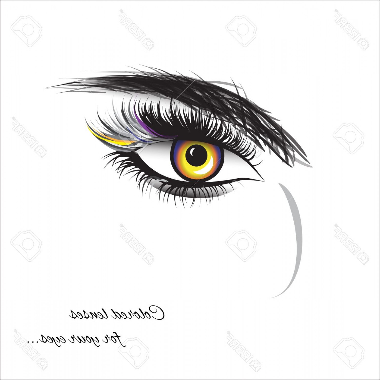 1558x1560 Vector Eye Sketch Shopatcloth - Sketch Contact