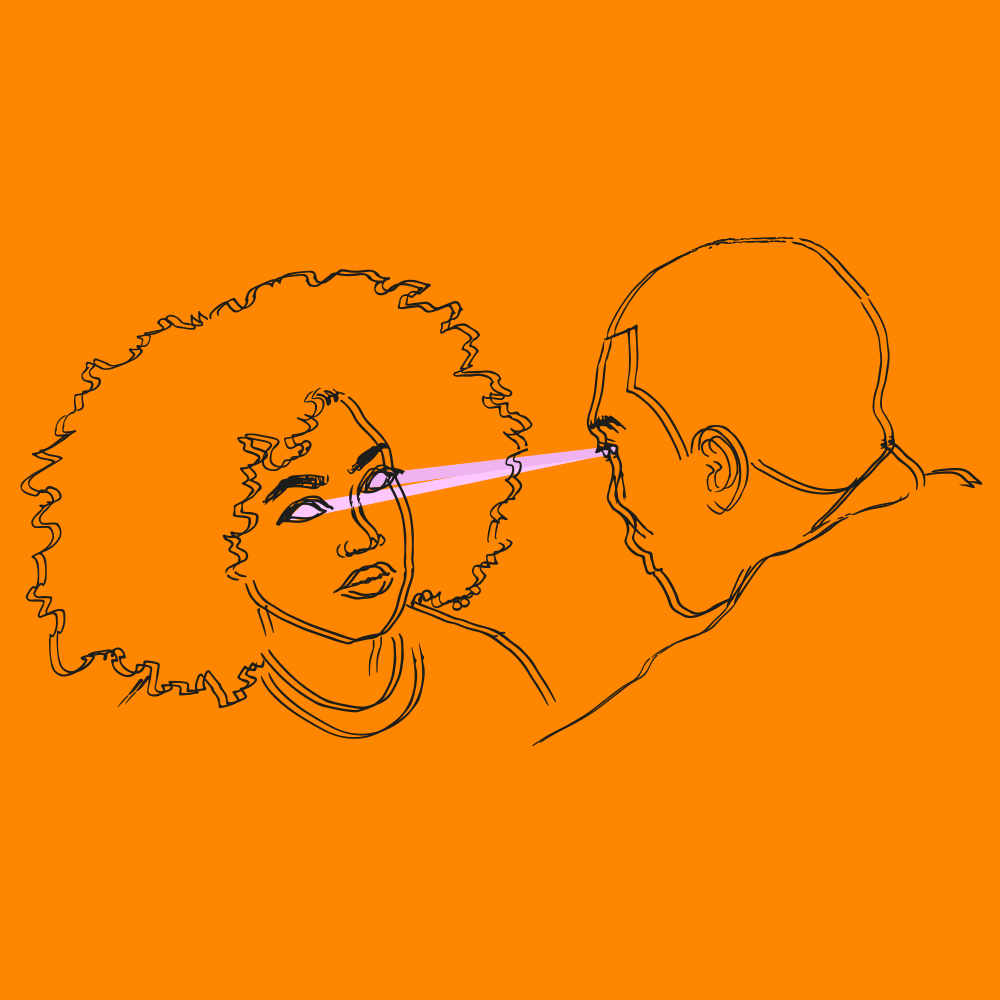 1000x1000 Art Eye Contact - Sketch Contact