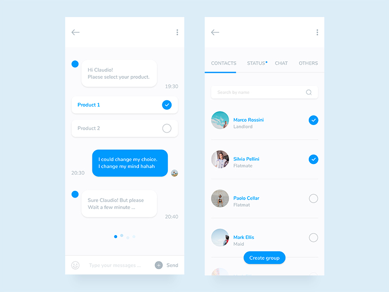 800x600 Iphone X Chat App Sketch Freebie - Sketch Contact