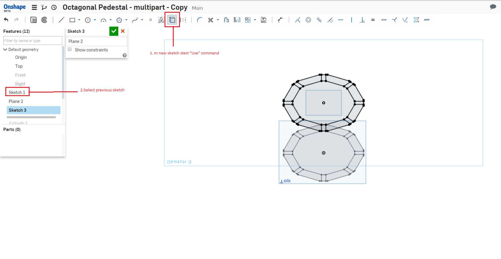 1690x876 Sketch Copy Extrude Misalignment Onshape - Sketch Copy