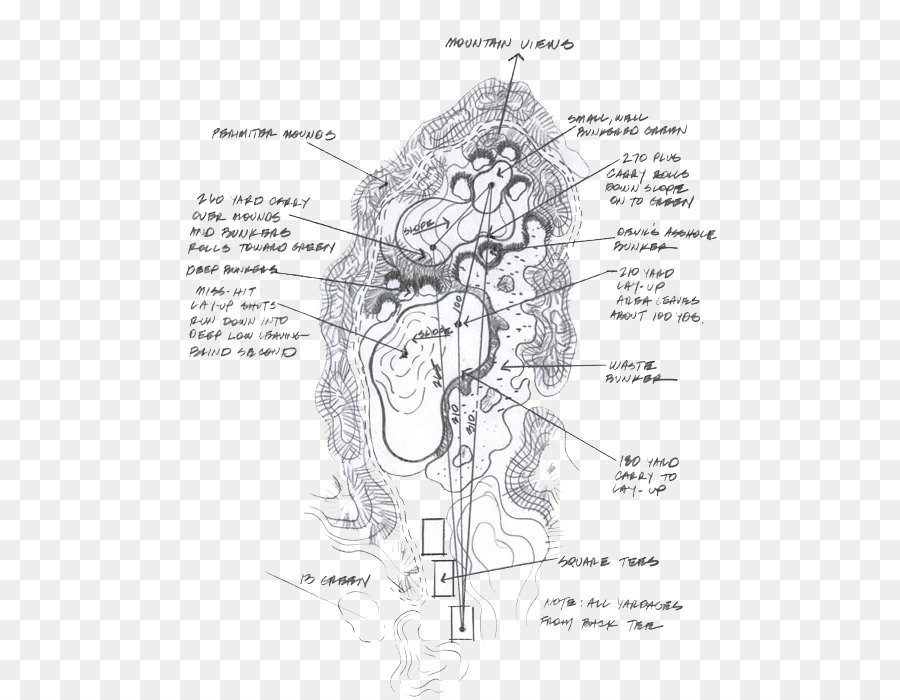 900x700 Line Art Golf Course Drawing Sketch - Sketch Course