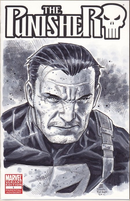 450x697 Punisher Sketch Cover - Sketch Cover