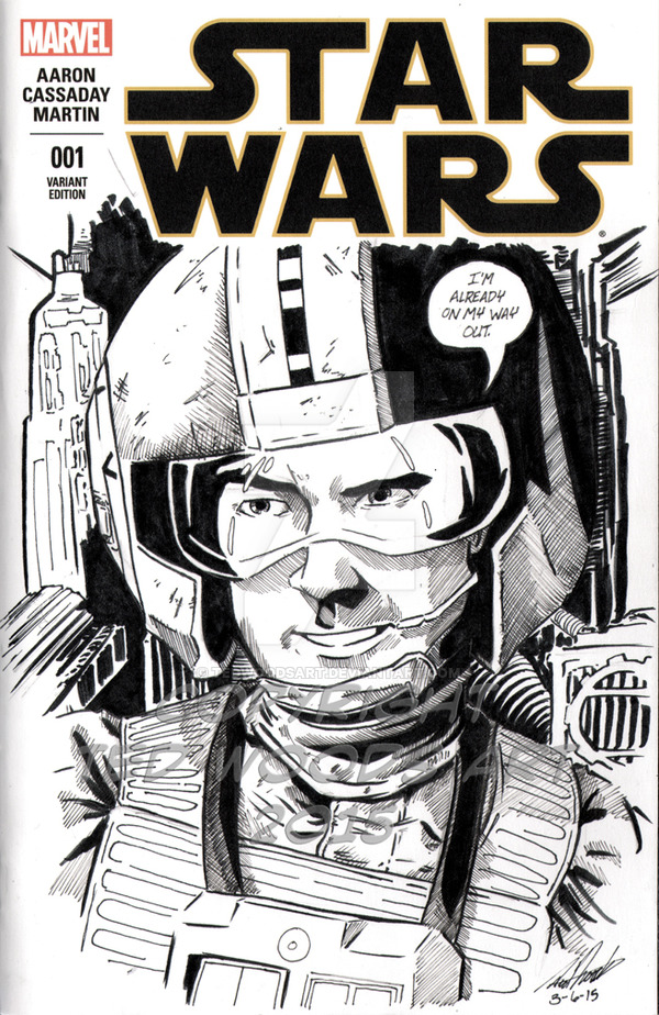 600x924 Star Wars Sketch Cover Wedge By Tedwoodsart - Sketch Cover