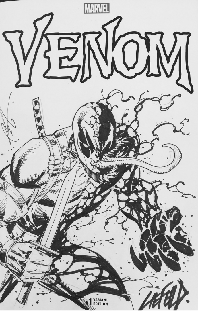 690x1080 Venom, Deadpool Sketch Cover! - Sketch Cover