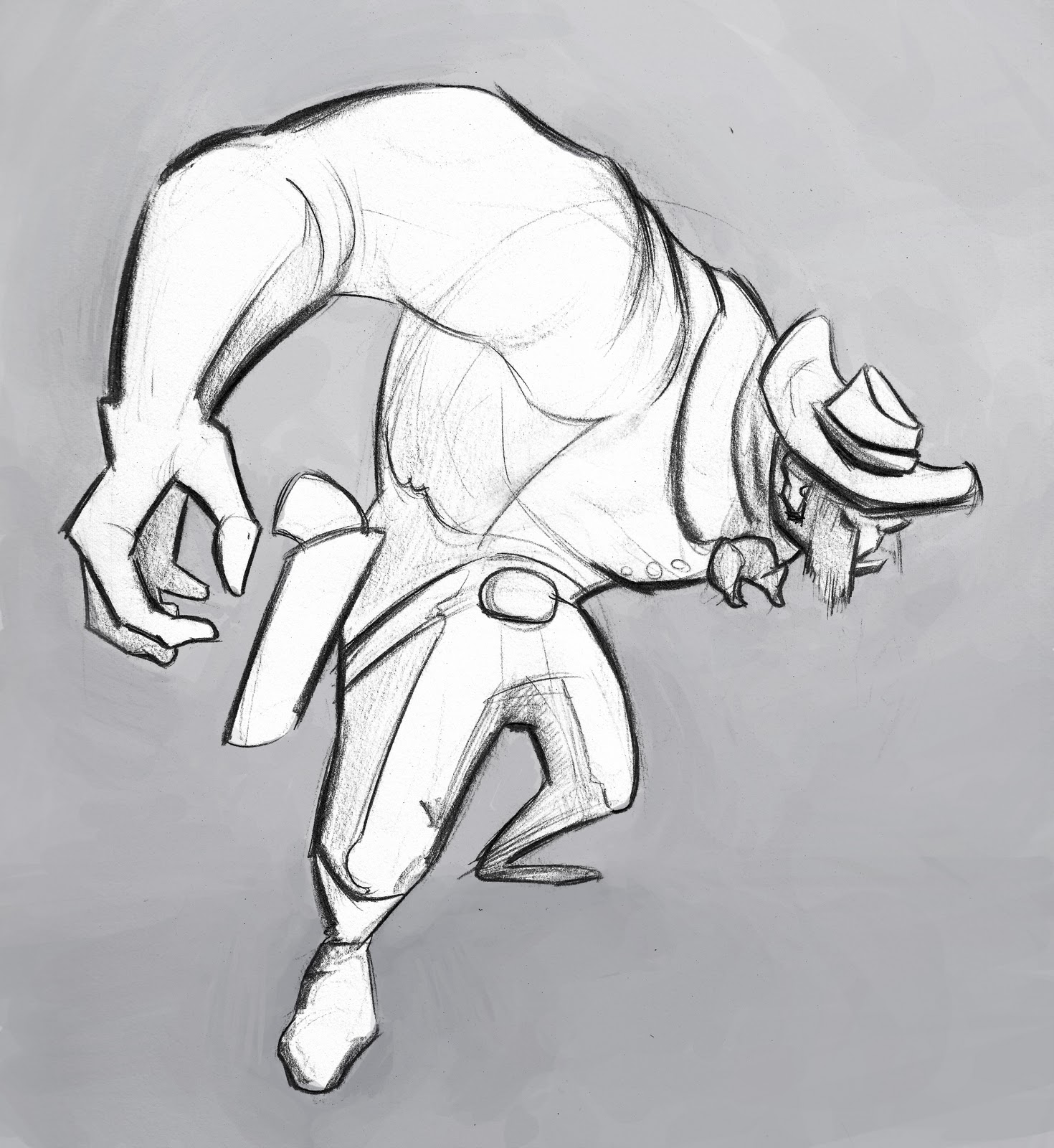 1470x1600 Jdegeanimation Cowboy Sketch - Sketch Cowboy