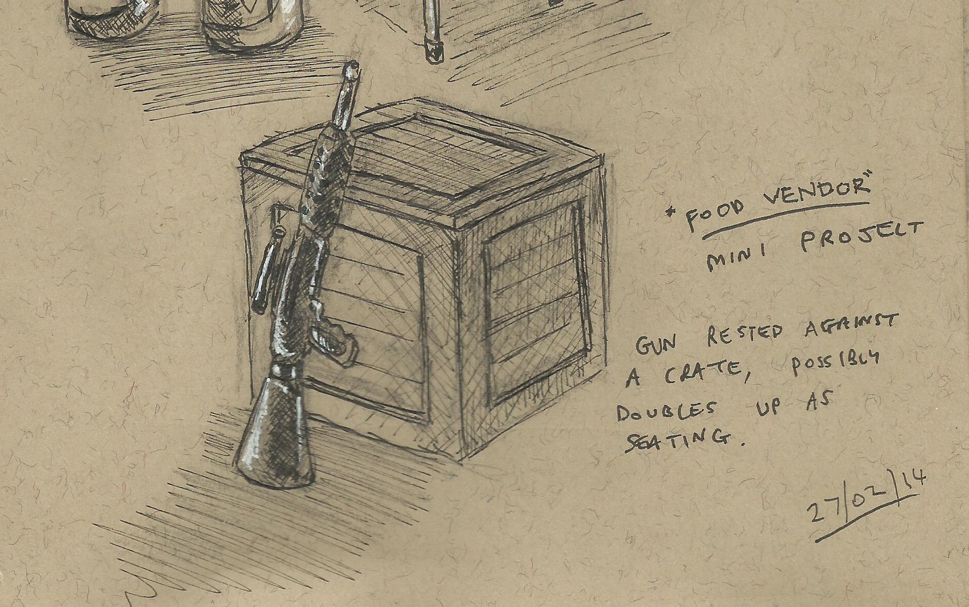 1922x1204 Mini Brief Food Vendor Hallucination Rain - Sketch Crate