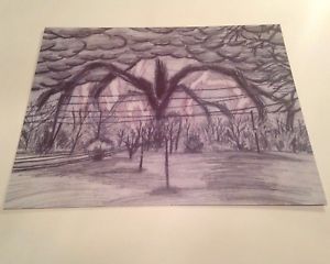 300x240 Stranger Things Mind Flayer Shadow Monster Sketch Drawing Replica - Sketch Crate