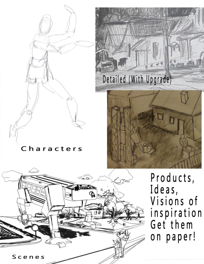 680x880 Create A Concept Sketch Of Your Idea By Joamart - Sketch Crate