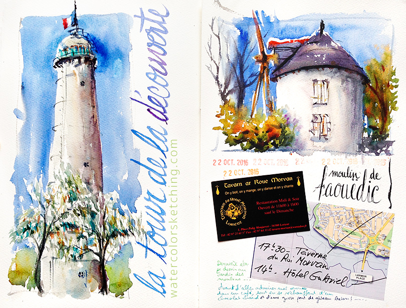 810x615 Sketchcrawl Day In Lorient Watercolor Sketching - Sketch Crawl