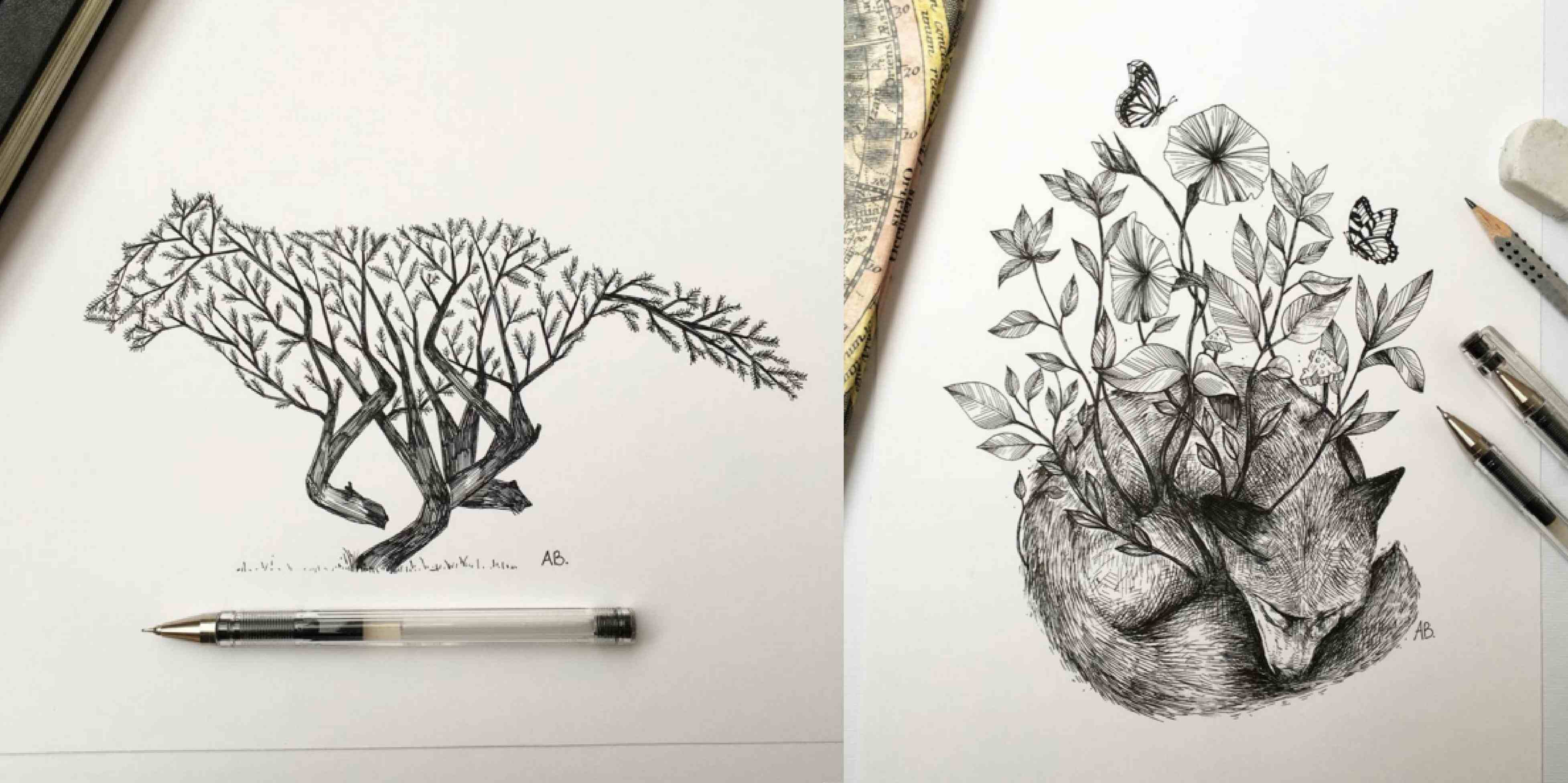 Animal Draw Creative Sketch 