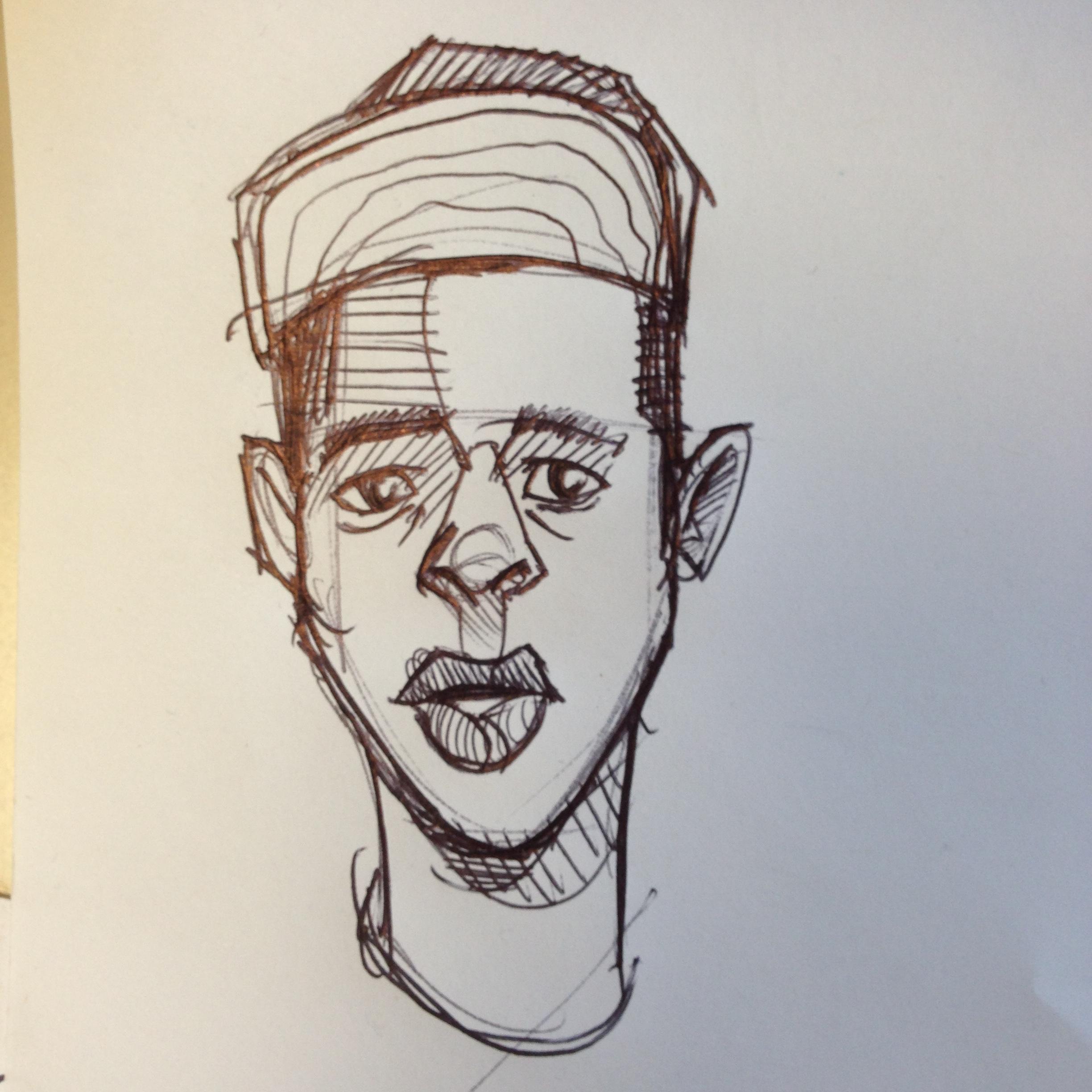 2448x2448 Rough] Quick Little Doodle Of Tyler The Creator, First Sketch For - Sketch Creator