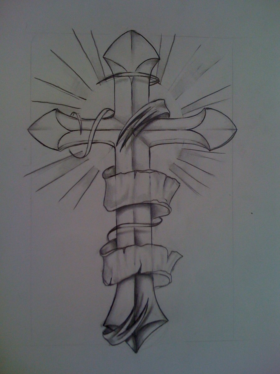 900x1200 Cross Sketch By Nsanenl - Sketch Cross