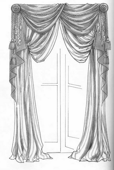 460x685 Hand Drawing - Sketch Curtains
