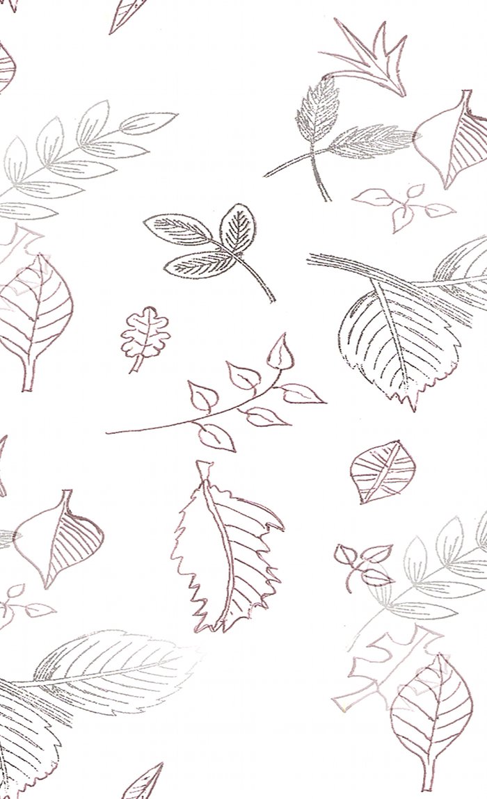 700x1149 Leaves Sketch Window Curtains By Artisimo Society6 - Sketch Curtains