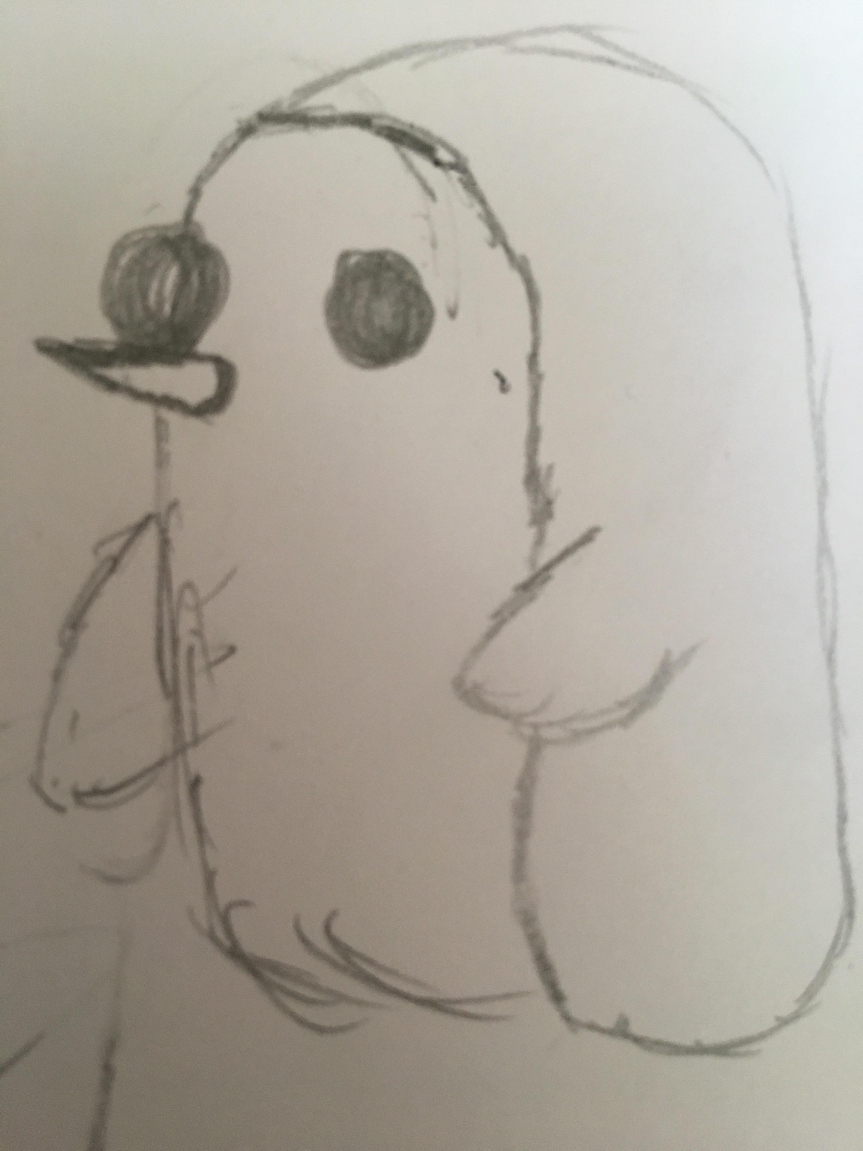 3024x4032 A Crap Penguin - Sketch Daily Reddit