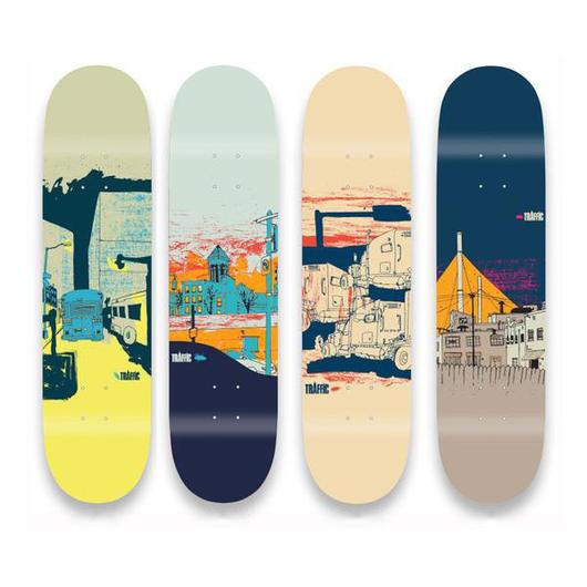 530x530 Traffic Skateboards City Sketch Deck Series Theories Of Atlantis - Sketch Deck