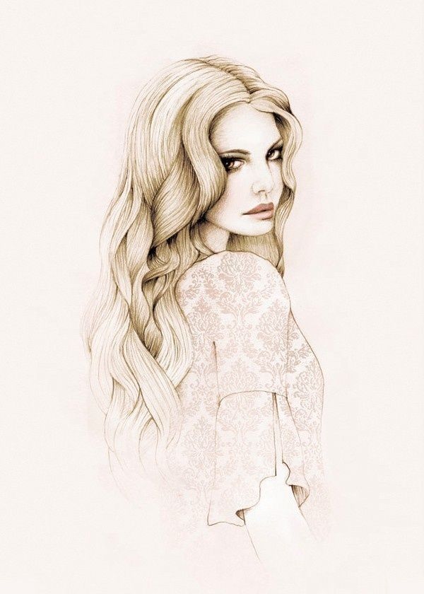 600x840 Fashion Sketch Definition To Curls Great To Learn How To Draw - Sketch Definition