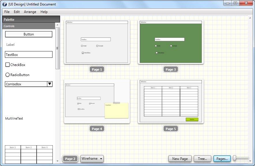 884x576 Ui Sketch App - Sketch Demo