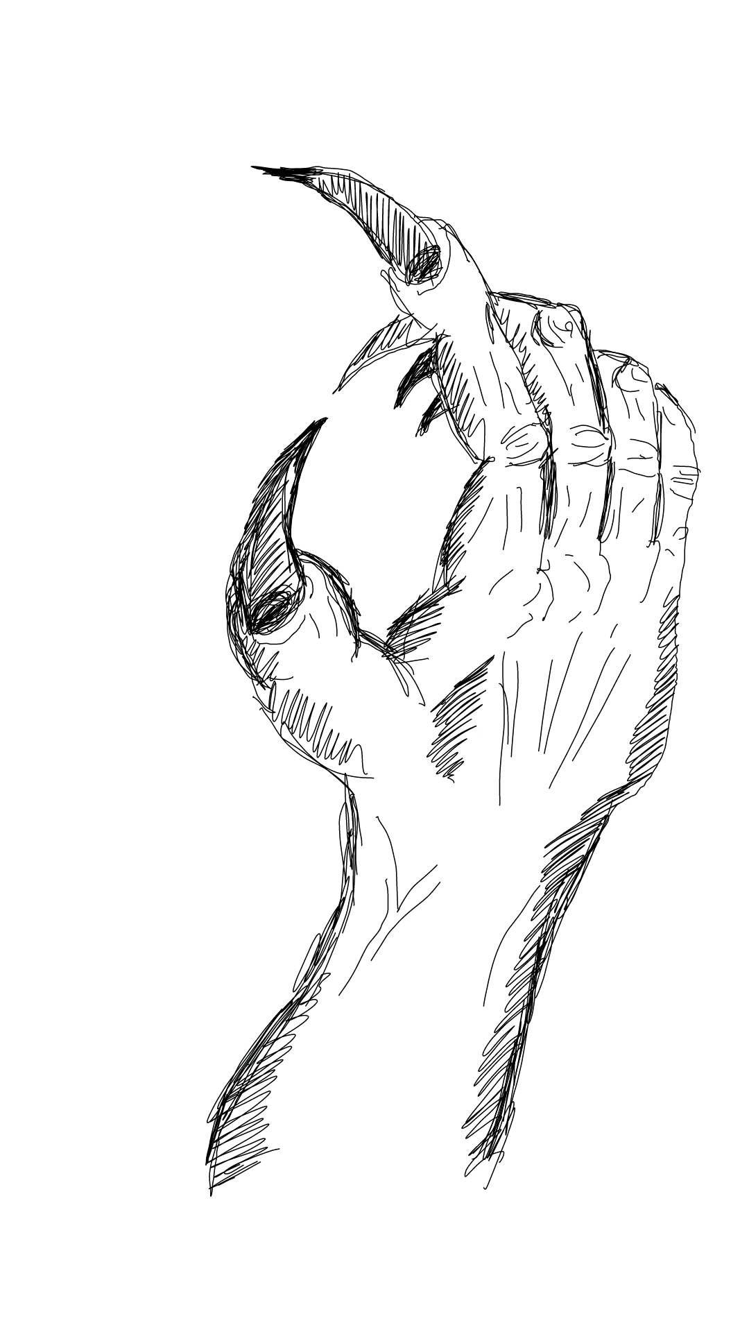 1080x1920 Demon Hand Sketch Steemit - Sketch Demon