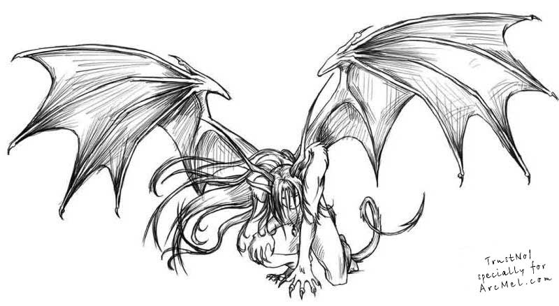 800x438 How To Draw Demon Step By Step - Sketch Demon